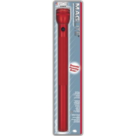Mag-Lite Flashlight Hang Pack/Red, 6 D-cell batteries, equipped with two gas lamps. Mag-Lite Flashlight Hang Pack/Red, 6 D-cell batteries, equipped with two gas lamps.