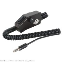 Drop Cord/Nato plug, volume control, 48 coil cord, Ics switch (Lock-Mom) SAL-200 Drop Cord/Nato plug, volume control, 48 coil cord, Ics switch (Lock-Mom) SAL-200