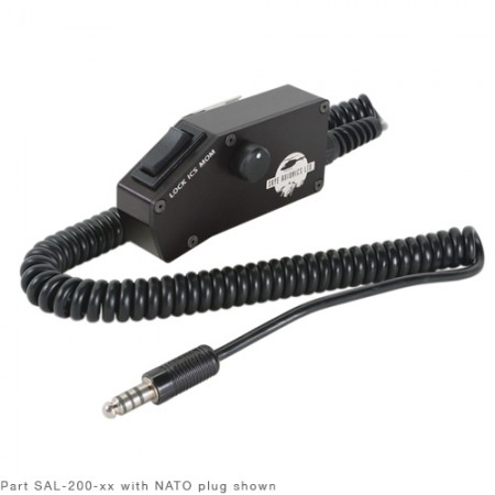 DROP CORD/MS3116F10-6P connector, volume control, 12 coil cord, ICS switch (Lock-Mom)  SAL-201