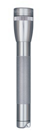 Mini Mag-Lite LED Flashlight/Silver, includes: flashlight, polypropylene holster and 2 Aa alkaline batteries.