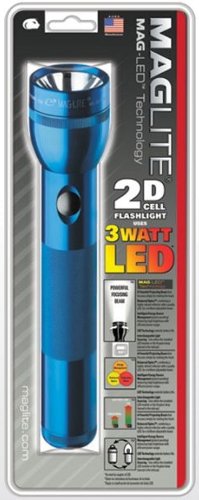 Mag-Lite LED Flashlight/Blue, 2 D-cell.