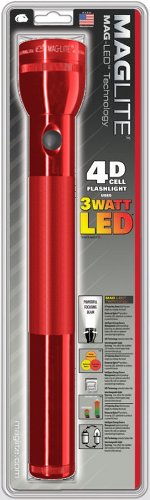 Mag-Lite LED Flashlight/Red, 4 D-cell