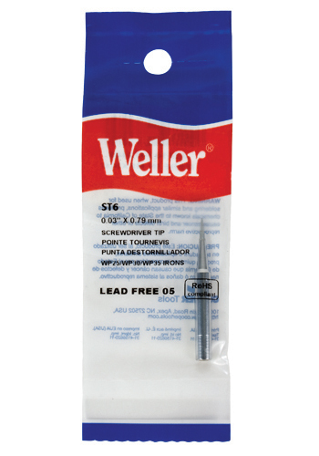 Solder Tip/0.031 inch diameter; 0.019 inch blade; 6 inch length; 1.75 inch width. For use with WLC100 TST6