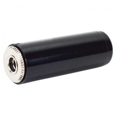Cable Mount Jack/Female, .250 inch diameter, 2 conductor, black handle, screw terminals.  80