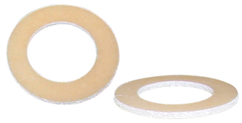 Insulated Flat Washer/Rigid plastic for use with headset/microphone jack, Inside Diameter 3/8, Outside Diameter 5/8, Color: Brown.   s1028