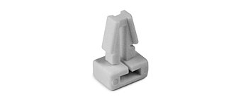 Push Cable Tie Mount/White, .25 hole diameter, .13 max panel, .2 max tie width. TM1SF10C2 pack of 100