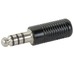 Telephone Plug/U174/U, commercial, non mil spec, 4 conductor, overall diameter of plug housing .500 inch, overall length: 1.906 inch, contact diameter: .281 inch , plug contact length: .761 inch.  TP-120