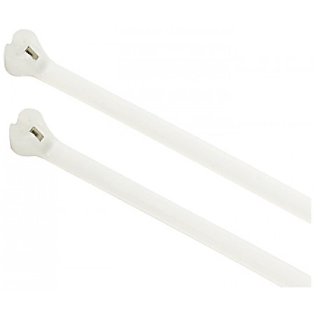 4 18LB Cable Tie Natural Nylon With Stainless Steel Locking Device And #4 Mounting Hole pack of 1000 4 18LB Cable Tie Natural Nylon With Stainless Steel Locking Device And #4 Mounting Hole pack of 1000