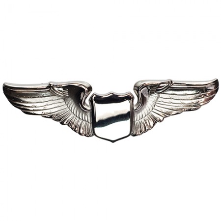 Large 3/Silver/Wings AV-WING-4140-S