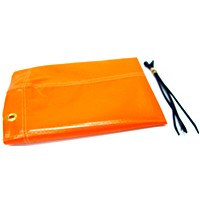 Windsock Only/10 X 36, orange, brass eyelets, vinyl laminated polyester. 1030
