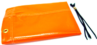 Windsock Only/10 X 36, orange, brass eyelets, vinyl laminated polyester. 1030