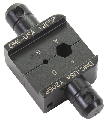 Die Set/For use with HX4, crimps the outer ferrule and inner pin on male BNC connectors for RG-142,RG-400.   Y205P