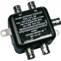 ANTENNA/Diplexer-splitter, dual VOR, dual glideslope, 108-118 and 328-336 MHz, 50 Ohms, BNC Female Connector, 2 Hole Mount & a Gloss Black Finish.  AV-585