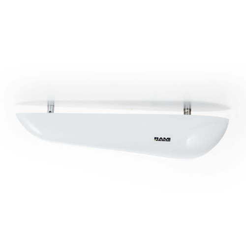 Antenna/Marker Beacon, boat type, receive only, 75 MHz, 50 Ohms, BNC Female Connector, 2 Hole Mount & a White Finish.  AV-64