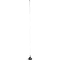ANTENNA/VHF communications, 108-512 MHz. For use on surface vehicles, includes: 17' cable and PL-529 Male Connector, Black & Chrome Finish.  AV-3