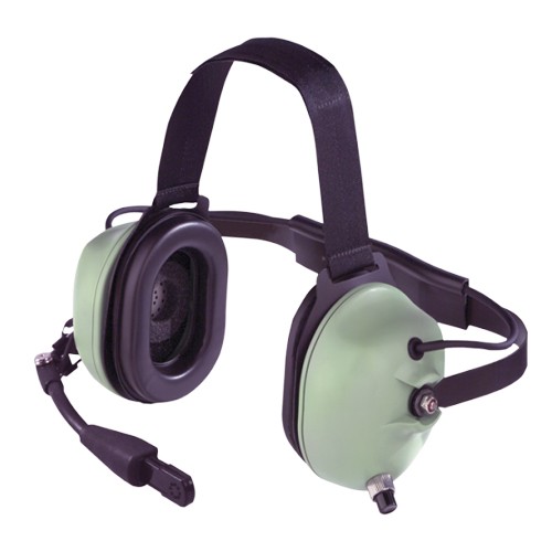 David Clark Headset/Behind The Head Style/M-7A Noise Cancelling Electret/5' Coil Cord/PJ-051 Plug/Full Flex Boom/Nrr 23 dB 40583G-03