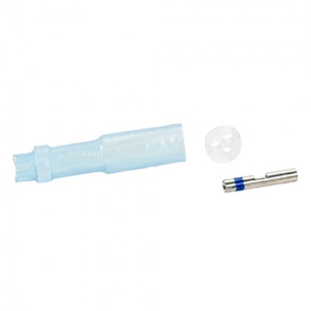 Blue/Multi-Wire Splice, MiniSeal High-Performance, Immersion-Resistant Crimp Splice, crimp barrel size min-max 20 gauge to 16 gauge , max number of wire is 6. D-436-42 pack of 100 Blue/Multi-Wire Splice, MiniSeal High-Performance, Immersion-Resistant Crimp Splice, crimp barrel size min-max 20 gauge to 16 gauge , max number of wire is 6. D-436-42 pack of 100