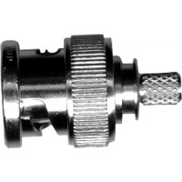 BNC CONNECTOR/Plug, dual crimp, 50 Ohms, 4 GHZ, straight, 500V. For use with RG58, RG-58A, RG-58B, RG-58C 225395-1 pack of 100