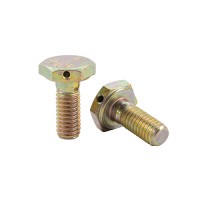 Bolt/Hex, Airframe Bolt Cadmium II Plated - Drilled Head - 10-32 X 15/32 -1/16 grip. AN3H-3A pack of 100