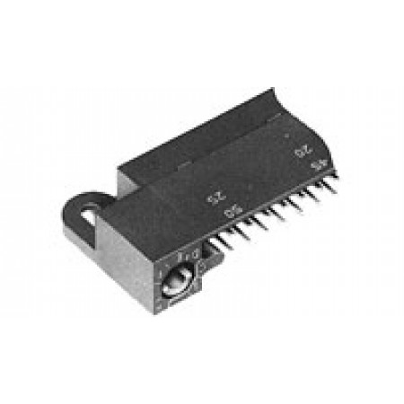 BOX CONNECTOR/Male, shrouded, 2 row, 128 position. .050, .075, .100 