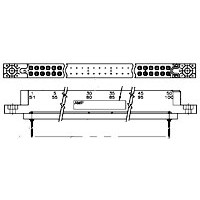 BOX CONNECTORS/2 row, 90 position. 