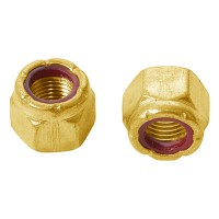 BRASS INSTRUMENT NUT/6-32, self-locking MS21044B06 pack of 100