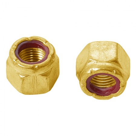 BRASS INSTRUMENT NUT/6-32, self-locking MS21044B06 pack of 100