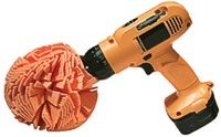 Buff and Polish Ball/6 round, orange, fits all drills and air tools. BPPBA20 1