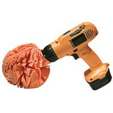 Buff and Polish Ball/6 round, orange, fits all drills and air tools. BPPBA20 1