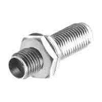 BULKHEAD ADAPTER JACK/SMA, side 1: female, side 2: female, 50 Ohms, DC to 4 GHz, stainless steel, bulkhead, straight. 