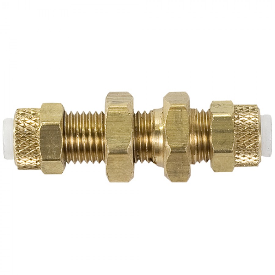 AAP | Poly-Type Bulkhead Union | Fits 3/8in Tubing