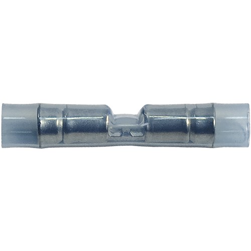 Butt Splice/Blue, female, insulated, tin plating, copper material, nylon insulation, straight angle. For use with 16-14 gauge wire. Comes in package of 50. 320562 pack of 100