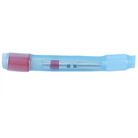 BUTT SPLICE/ Environmental , Red , 20-26 gauge,  Mil Spec# M81824/1-1. Sold in bags of 100. 650074-000 pack of 100
