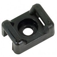Cable Tie Mount/Black, .19 hole diameter, .2 max tie width, 7/64 opening. For use with 18 lb-50 lb cable ties.  CTM10M4 pack of 100