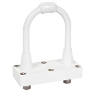 CENTER FED LOOP ANTENNA/Dual output, C Female Connector, 6 Hole Mount & a White Finish.  N25-2