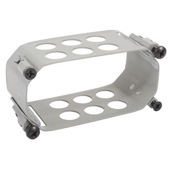 Clamp/Rectangle, depth: 1.5, aluminum, anodized finish, panel mount. 123-3215-C