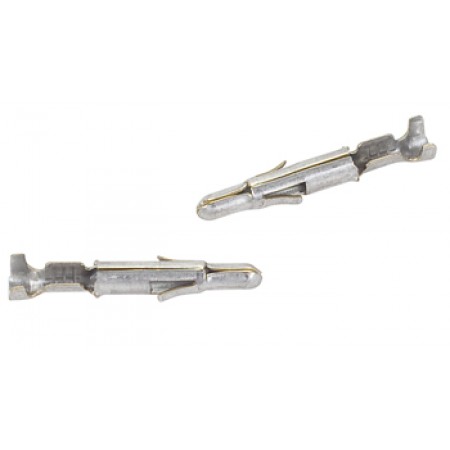 CONTACT/Male (pin), brass material, silver plating, 600 V, 19 A. Mate-N-Lok series. For use with 24-18 gauge wire. 350690-2 pack of 100