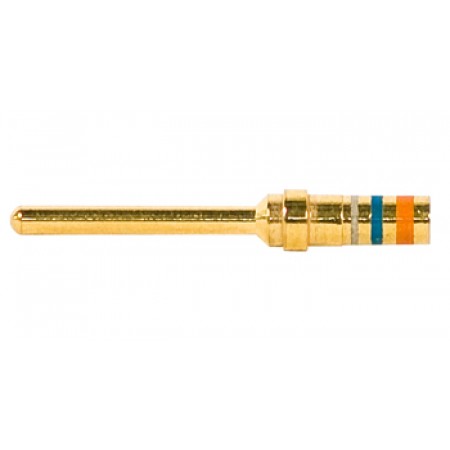CONTACT PIN/Male, Size 24, gold plating. For use with 20 gauge wire, CPC Series 2 Connectors, D Connectors 205089-1 pack of 100