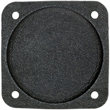 COVER PLATE/2 1/4 diameter. Black plastic. Fire retardant. FAP 05-1