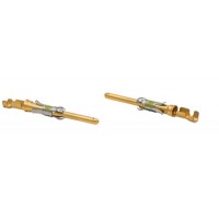 Crimp Pin/24-20 AWG, Gold/Nickel finish. For use with Metrimate, grounding blocks and Cpc Series 1 Connectors 661031 pack of 100