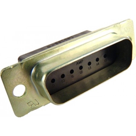D SUB CONNECTOR/Male, 15 position, 2 row, wire mount, crimp. ROHS compliant 205206-9 pack of 100