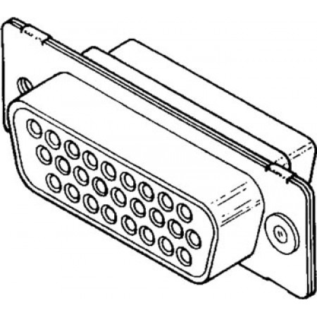 D-SUB CONNECTOR/Male, 50 position, 3 row, ROHS compliant. 16586413, 205212-1 pack of 100