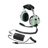 DAVID CLARK HEADSET/HELICOPTER/ENC/M-7A AMPLIFIED ELCTRET MIC/5' STRAIGHT CORD/BATTERY PWR MODULE 40614g-02