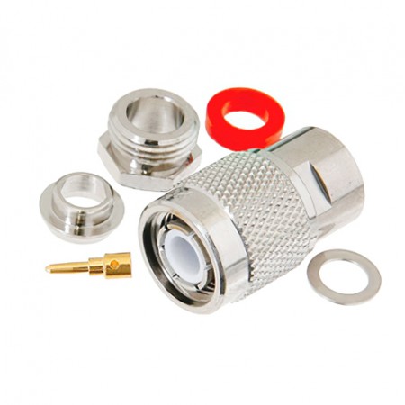Connector/Tnc male, 50 ohm, clamp/solder attachment PE4154