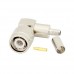 Connector/Tnc male, right angle, crimp/solder attachment For RG55, RG141, RG142, RG223, RG400.  PE4450