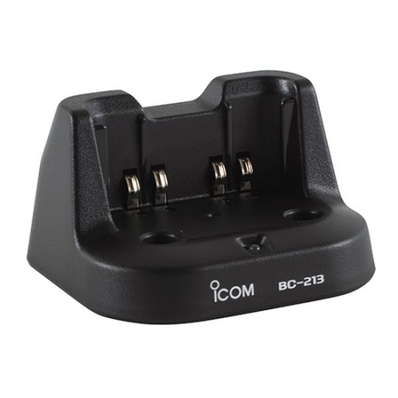 DESKTOP RAPID CHARGER/With US plug for radios with BP-279/BP-280 batteries. Includes BC-123SA. For use with IC-A16, IC-A16B, IC-F1000.  BC-213
