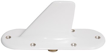 Dme/Transponder Antenna, L-Band, Blade, 6 Hole Mount, N Male Connector & a Glossy White Finish.  Dm NI50-6-2