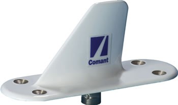 DME Transponder Blade Antenna/C Connector, 4 Hole Mount, Closed Circuit, TSO'd & a White Finish.  CI-110-41-30