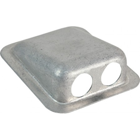 Dual Jack Housing/2 hole, surface mounted/Bare aluminum/For use with Nexus TJT-120 Dual Jack Housing/2 hole, surface mounted/Bare aluminum/For use with Nexus TJT-120
