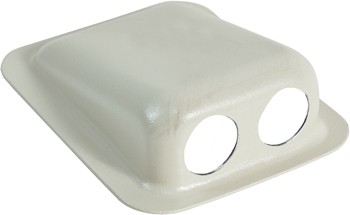 Dual Jack Housing/2 hole, surface mounted/Beige/For use with Nexus TJT-120 Fap 08-18